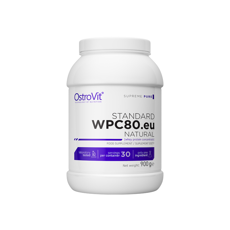 Proteine din Zer OstroVit Standard WPC80.eu 900g Natural