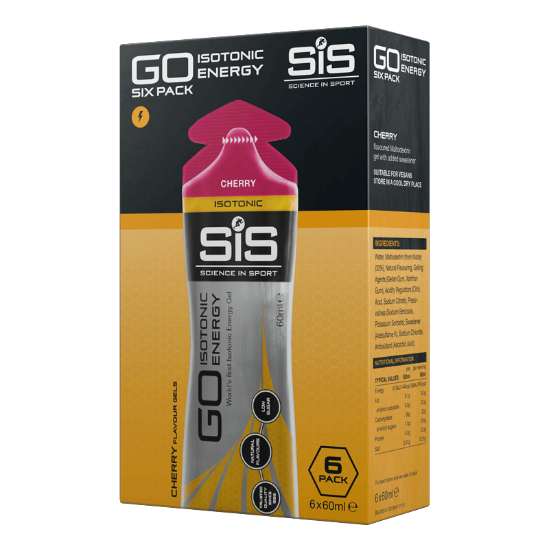 Gel Energizant SiS GO Isotonic Energy Gel 60ml 6 Pack Cherry