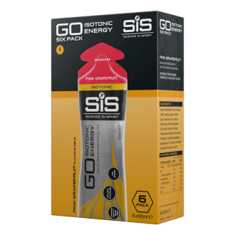 Gel Energizant SiS GO Isotonic Energy Gel 60ml 6 Pack Pink Grapefruit