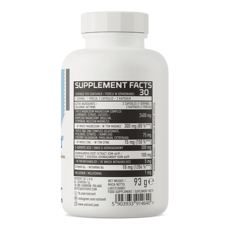 ZMA OstroVit ZMAdvanced 60 capsule