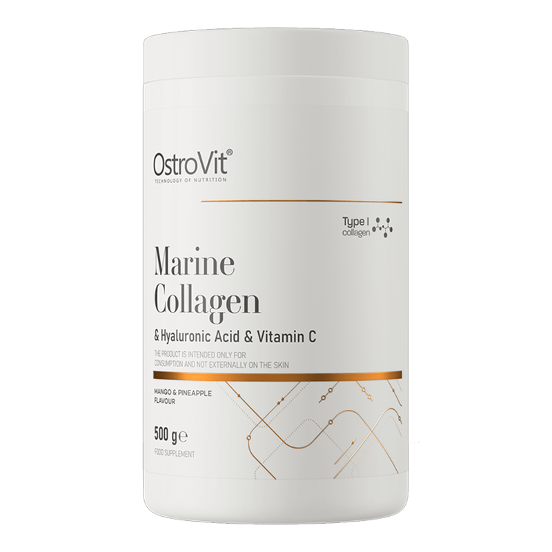 OstroVit Colagen Marin + Acid Hialuronic + Vitamina C 500g