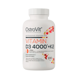 Vitamina D3 OstroVit Vitamin D3 4000UI + K2 100 tablete
