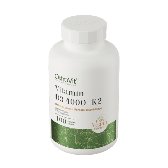 OstroVit Vitamina D3 4000UI + K2 VEGE 100 tabs