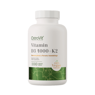 OstroVit Vitamina D3 4000UI + K2 VEGE 100 tablete