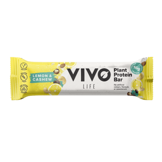 Baton Proteic Vegetal Vivo Plant Protein Bar 65g Lemon Cashew
