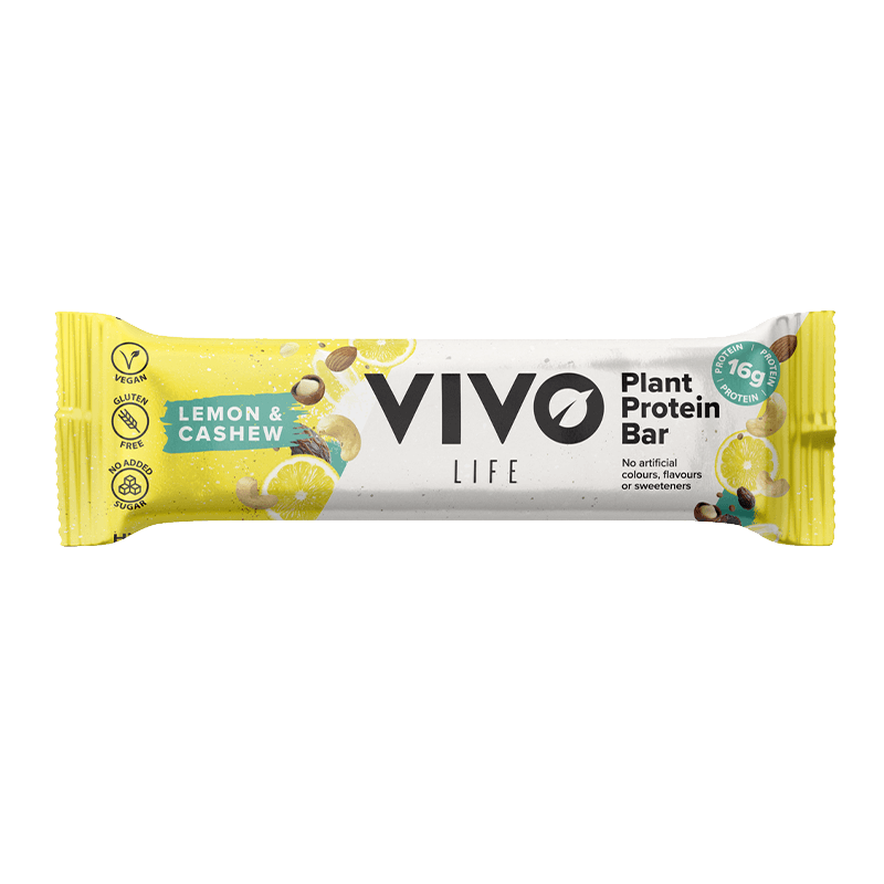 Baton Proteic Vegetal Vivo Plant Protein Bar 65g Lemon Cashew