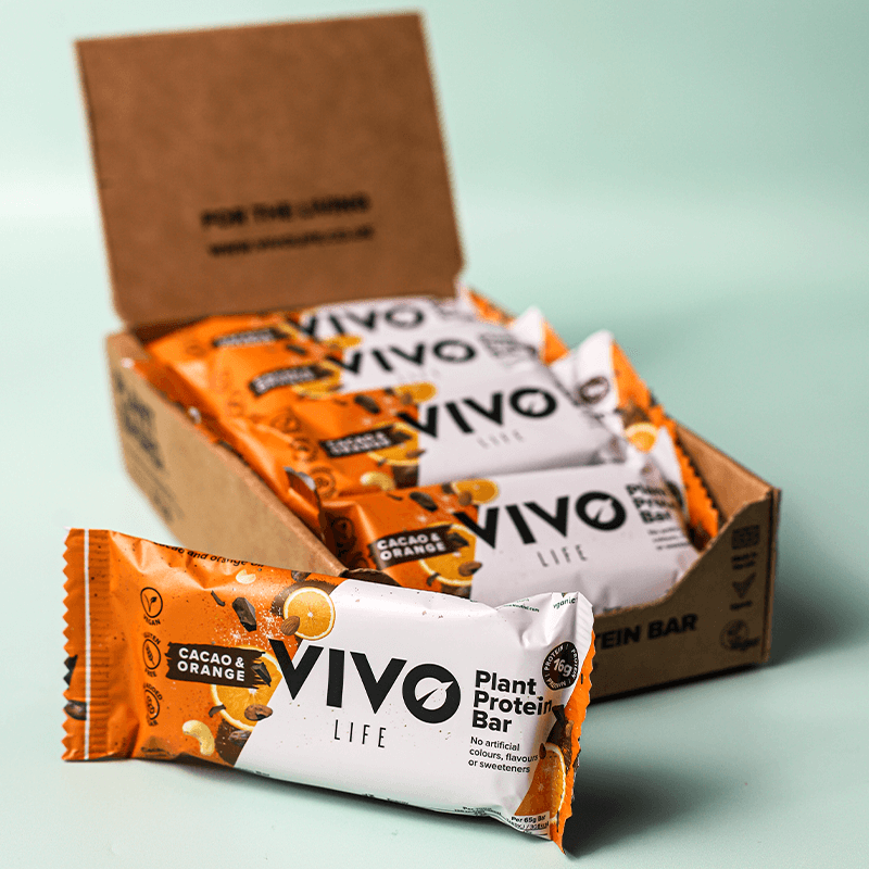 Cutie 12 Batoane Proteice Vegetale Vivo Plant Protein Bar 65g