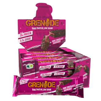 Cutie 12 Batoane Proteice Grenade Protein Bar 60g Dark Chocolate Raspberry