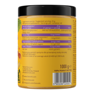Unt de Arahide OstroVit Peanut Butter 100% 1000g