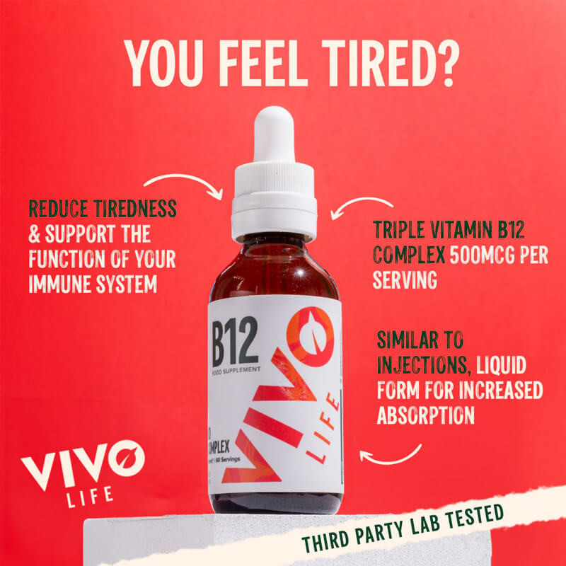 Vivo Complex Vitamina B12 Lichidă 500mcg 60ml