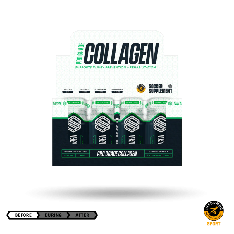Colagen Soccer Supplement Pro Grade Collagen Shots 12 x 60ml