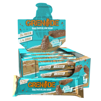 Cutie 12 Batoane Proteice Grenade Protein Bar 60g Salted Caramel