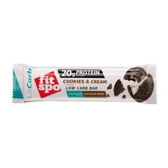 Cutie 12 Batoane Proteice FitSpo LoCarb Protein Bar 60g - Diverse arome