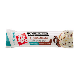 Baton Proteic FitSpo LoCarb Protein Bar 60g Straciatella