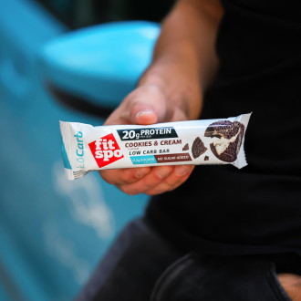 Baton Proteic FitSpo LoCarb Protein Bar 60g - Diverse arome