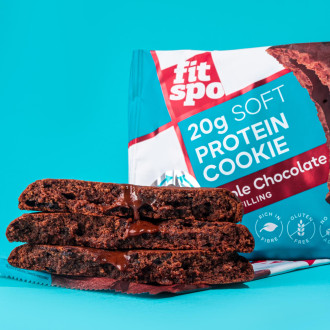 Cutie 10 Prajituri Proteice FitSpo Protein Cookie 70g - Diverse arome