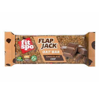 Baton din Ovăz FitSpo Flapjack Oat Bar 80g Chocolate Chip