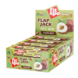 Cutie 12 Batoane din Ovăz FitSpo Flapjack Oat Bar 80g Hazelnuts