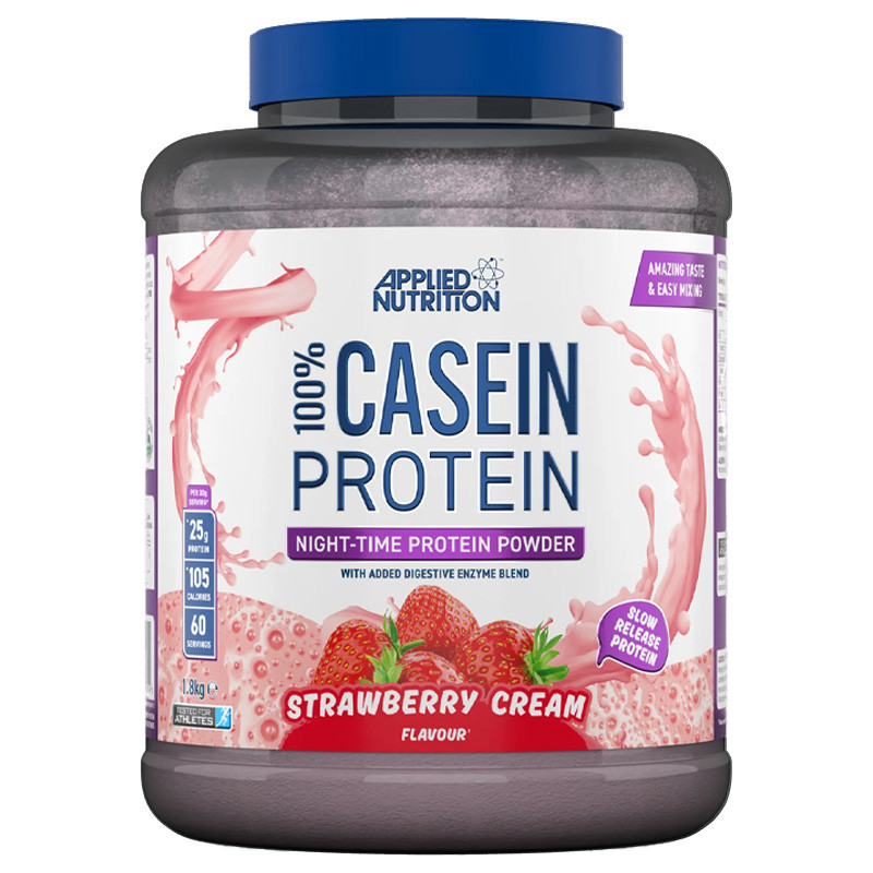 Cazeină Applied Nutrition 100% Casein 1.8kg Strawberry