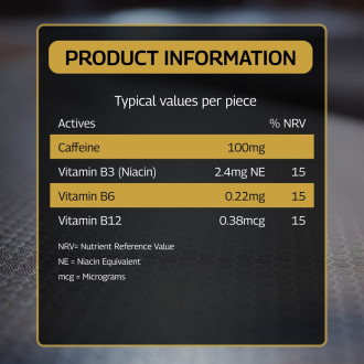 Gumă Energizantă Healthspan Elite Kick-Start Caffeine Gum 40 buc
