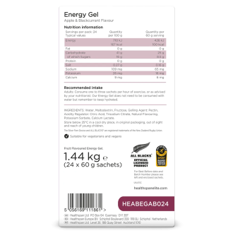 Cutie 24 Geluri Energizant Healthspan Elite Energy Gel 60g - Diverse arome