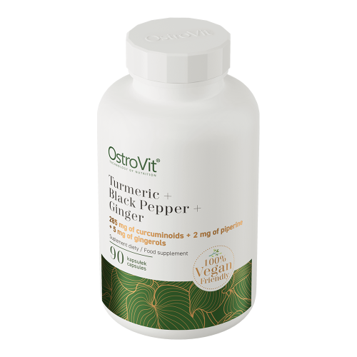 OstroVit Turmeric + Black Pepper + Ginger VEGE – 90 capsule
