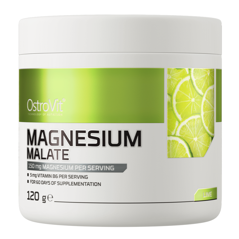 Malat de Magneziu OstroVit Magnesium Malate 120g - diverse arome