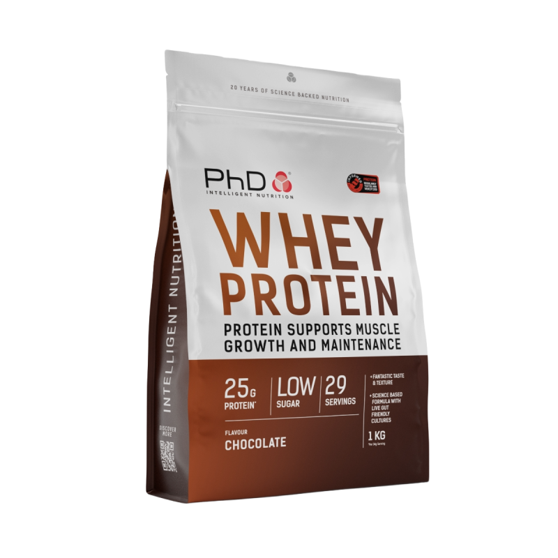 Proteina din Zer PhD Whey Protein 1kg Ciocolata