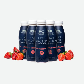 Kinetica High Protein Milkshake - Strawberry 12 x 330ml