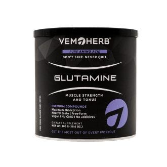 L-Glutamina pura VemoHerb Glutamine 300g