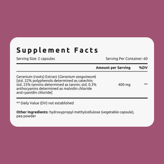 Extract de Ciocul Berzei VemoHerb Geranium 60 capsule