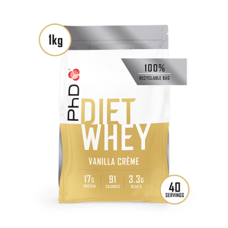 Proteina din Zer PhD Diet Whey Protein 1kg Vanilla Creme