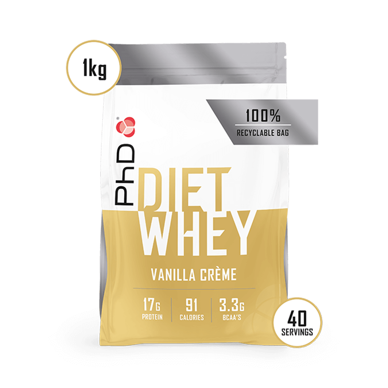 Proteina din Zer PhD Diet Whey Protein 1kg Vanilla Creme