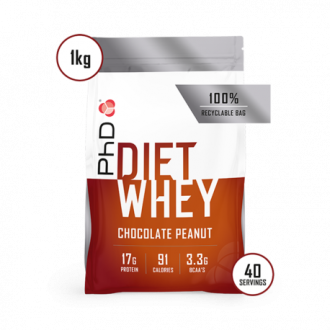 Proteina din Zer PhD Diet Whey Protein 1kg Chocolate Peanut