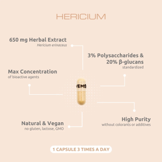 Extract de Lions Mane VemoHerb Hericium 60 capsule