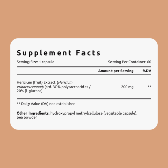 Extract de Lions Mane VemoHerb Hericium 60 capsule