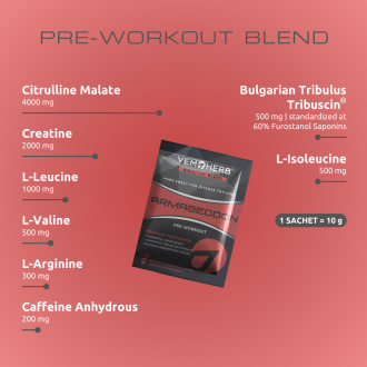 Pre Workout VemoHerb Armageddon 24 plicuri x 10g