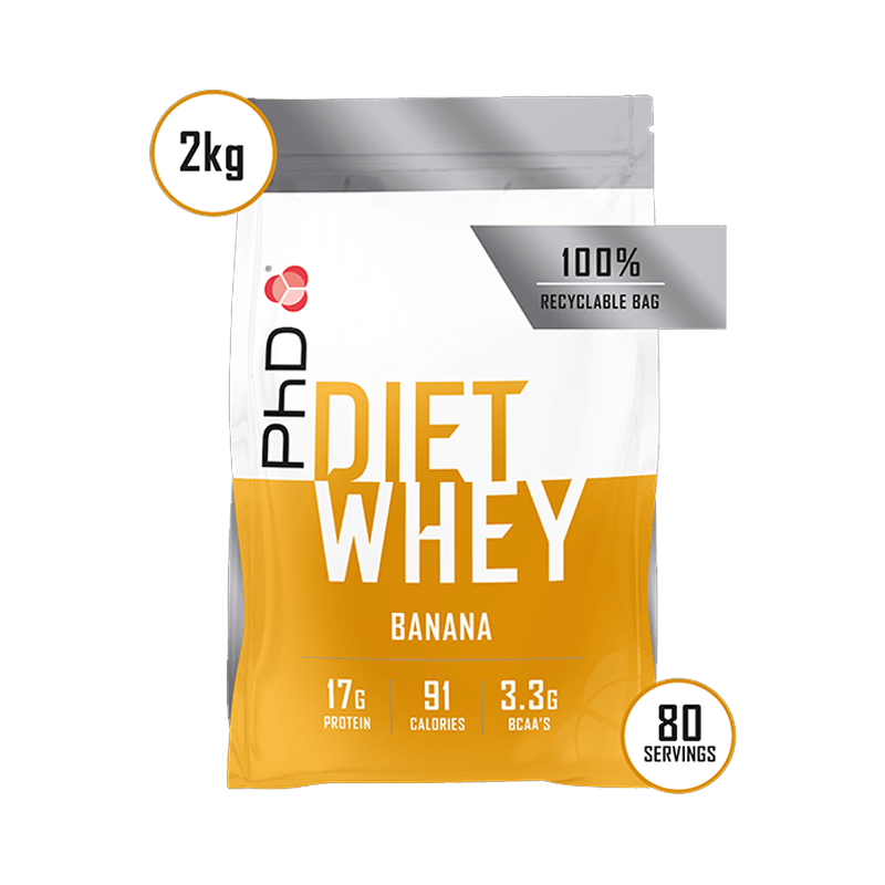 Proteina din Zer PhD Diet Whey Protein 2kg Banana