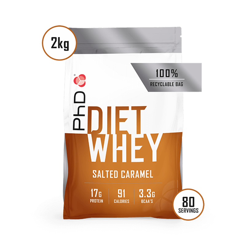 Proteina din Zer PhD Diet Whey Protein 2kg Salted Caramel