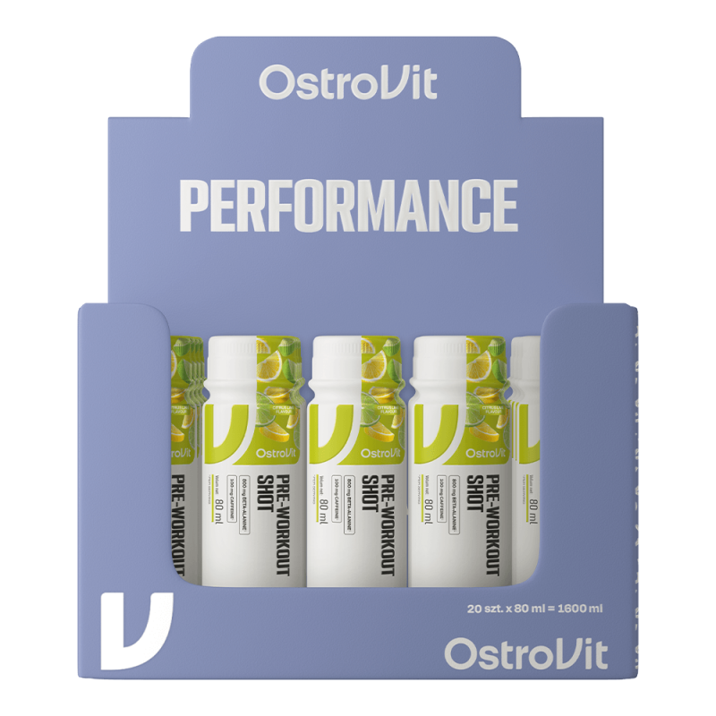 Cutie 20 Shoturi OstroVit Pre-Workout Shot 80ml