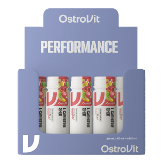 Cutie 20 Shoturi OstroVit L-Carnitină Lichidă 2500mg Shot 80ml