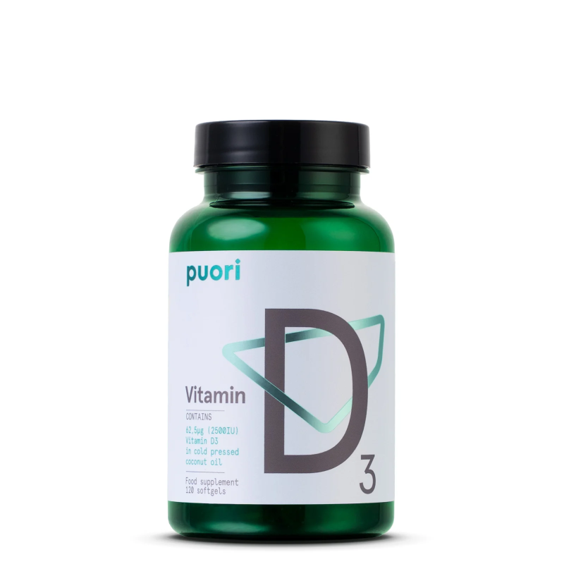 Puori Vitamina D3 (2500UI) - 120 capsule