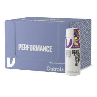 OstroVit Shot Magneziu Lichid 375mg cu Potasiu și B6