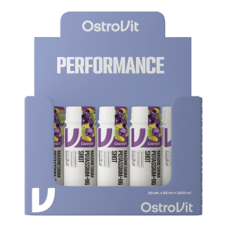 Cutie 20 Shoturi OstroVit Magneziu Lichid 375mg cu Potasiu și B6