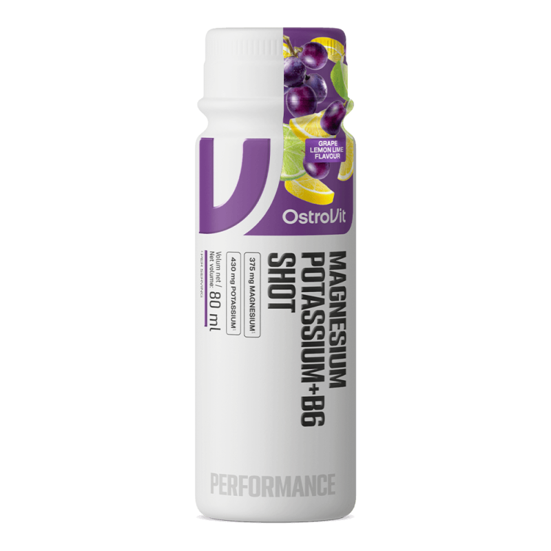 Magneziu Lichid 375mg cu Potasiu și B6 OstroVit Shot 80ml
