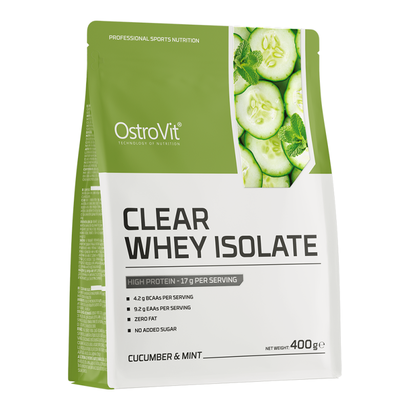 Izolat Proteic din Zer OstroVit Clear Whey Isolate 400g Cucumber & Mint