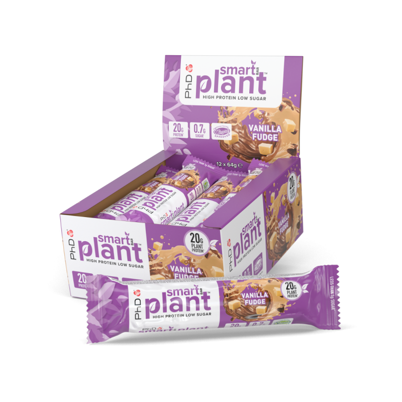 Cutie 12 Batoane Proteice PhD Smart Bar 64g Vanilla Fudge