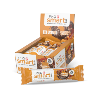 Cutie 12 Batoane Proteice PhD Smart Bar 64g Caramel Crunch