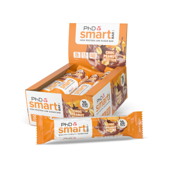Cutie 12 Batoane Proteice PhD Smart Bar 64g Choc Peanut Butter