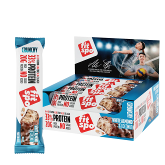 Cutie 12 Batoane Proteice FitSpo Crunchy Protein Bar 60g Diverse arome